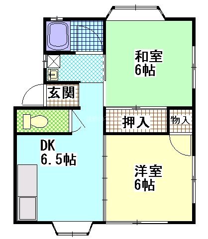 ハッピーリブ 201号室 間取り