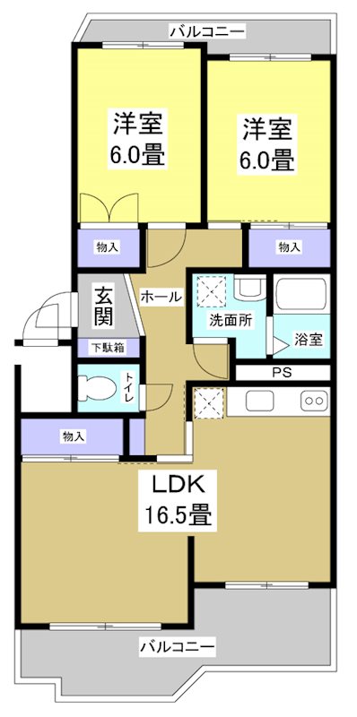 CLASSⅡ 103号室 間取り