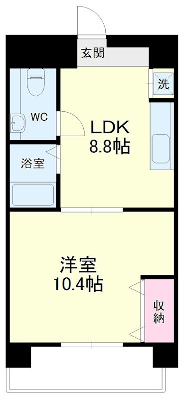 中央煉瓦館 301号室 間取り