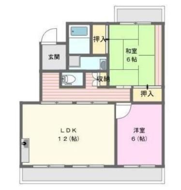 ラフォーレ渡瀬B 間取り図
