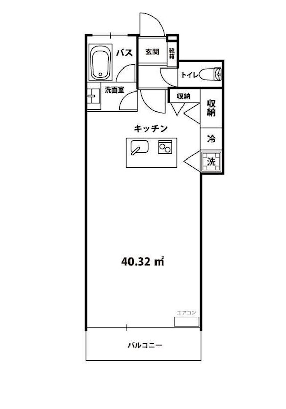 TERZO 302号室 間取り