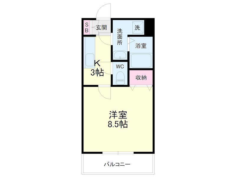 カサジュールⅡ 105号室 間取り