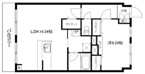 新大邦ビル 206号室 間取り