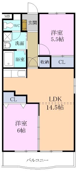 カーサマルコ 101号室 間取り