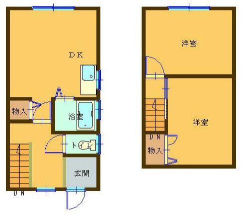 KSコート B-1号室 間取り