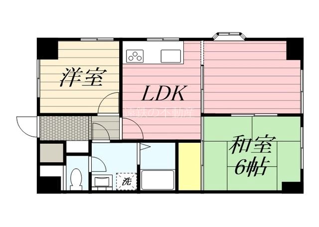 リアライズ城北 415号室 間取り