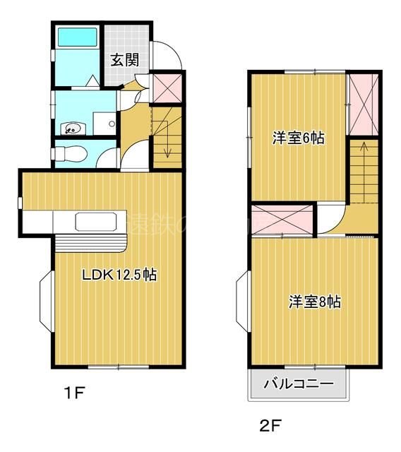 ボナール B号室 間取り