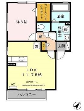 リビングタウン下俣 A 間取り
