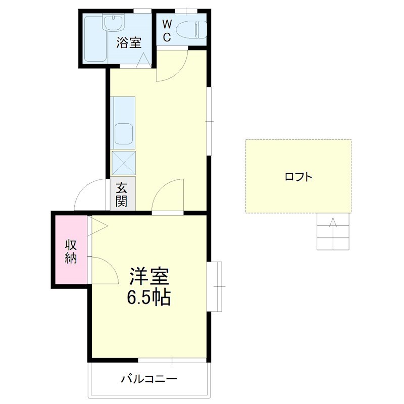 サンフォーレⅠ 201号室 間取り