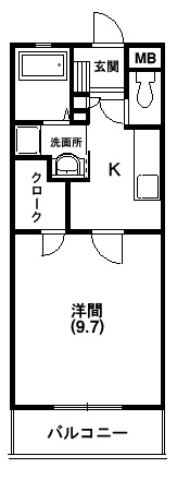 ポルト 502号室 間取り