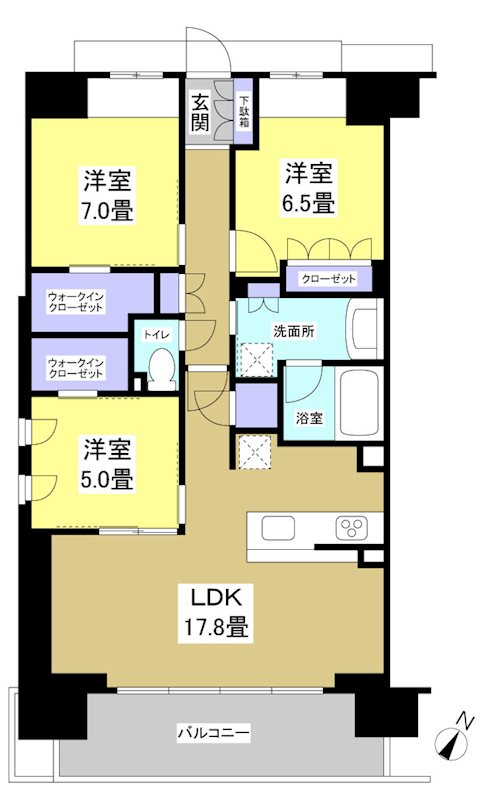 ブライトタウン天竜川駅前フレシア(0901) 0901号室 間取り