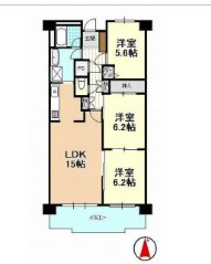 ブライトタウン西伝寺 406号室 間取り