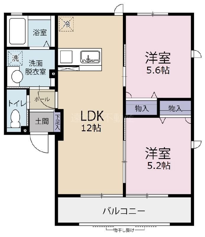 Sky-GS 202号室 間取り