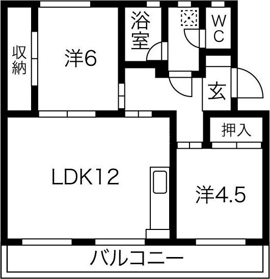 セントポーリア蜆塚 間取り図