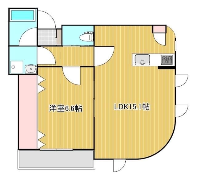 レフィーズ 203号室 間取り