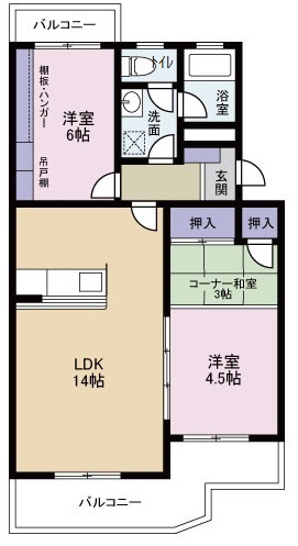 クランツハイム 105号室 間取り