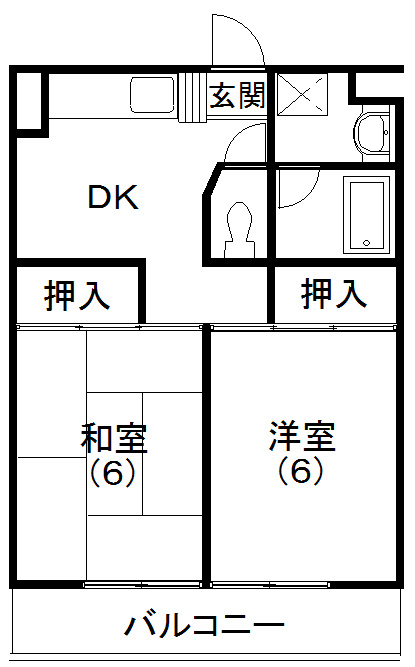 レイクコート富塚 間取り図