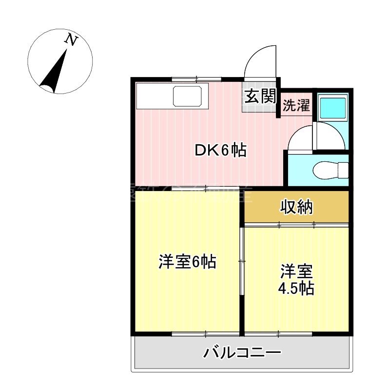 ハイツマルミA 3号室 間取り