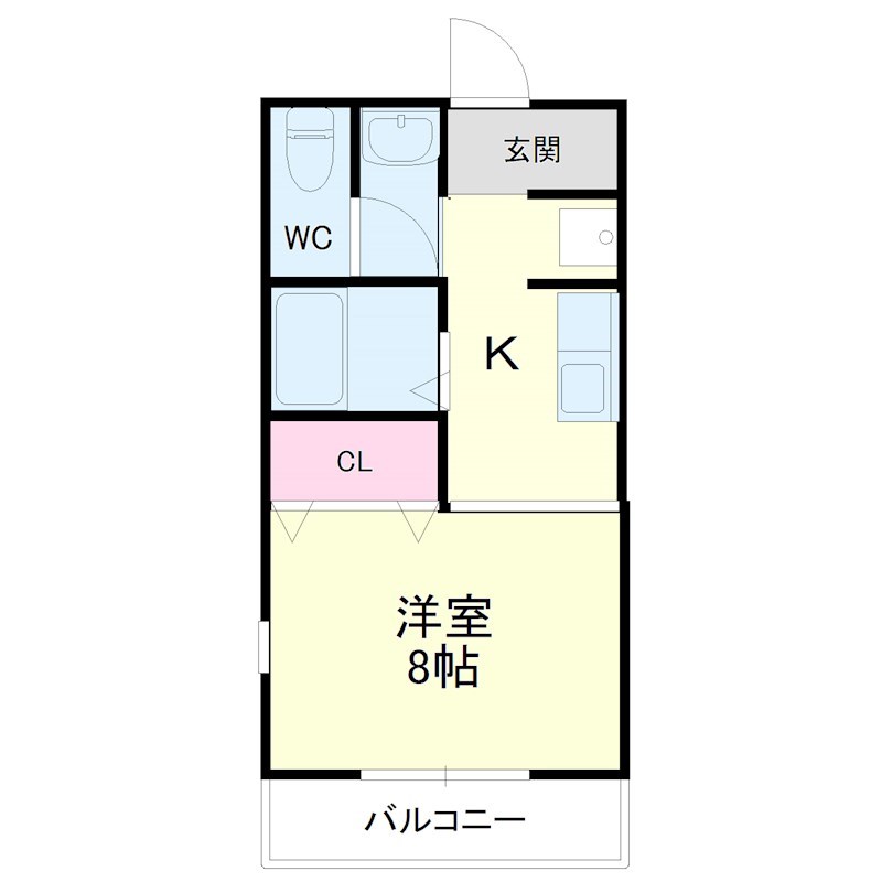 エスパシオ 201号室 間取り