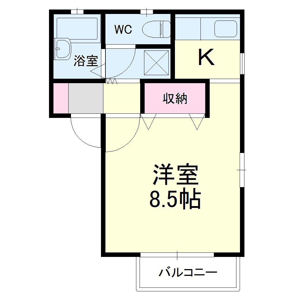 リヴェールエレガンＢ 102号室 間取り