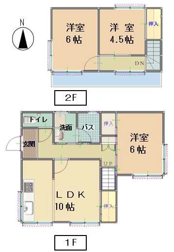 上西郷貸家 間取り
