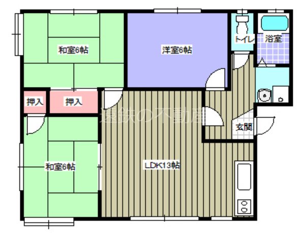 コリーナ蜆塚 間取り図