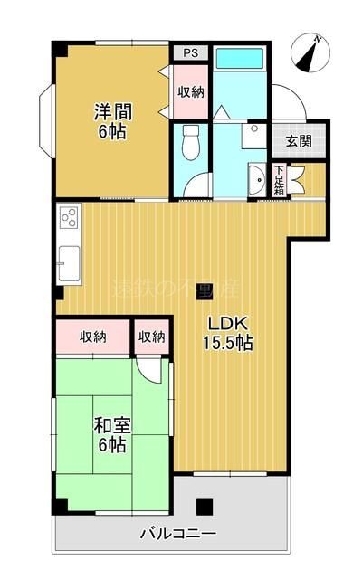 エスポワール佐鳴台 2B号室 間取り