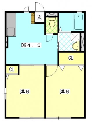 ハイムミレニアム 202号室 間取り