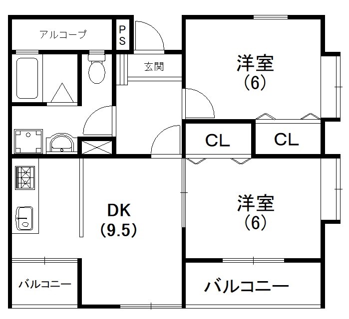 ユーフォルムⅡ 103号室 間取り