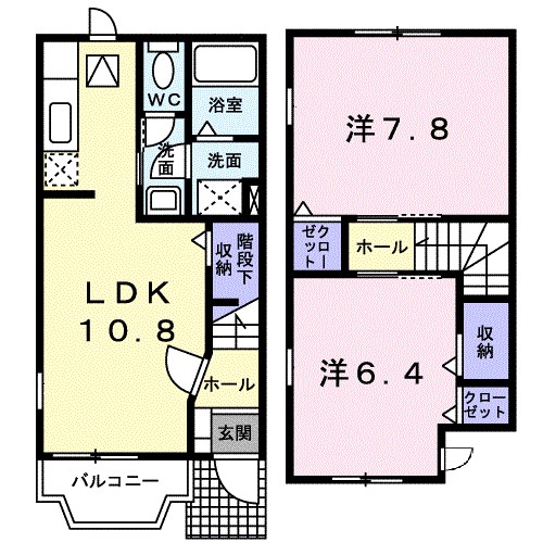 ティファレト 101号室 間取り