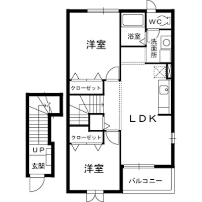 セントラルガーデン 205号室 間取り