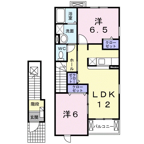 ジュネスＡ 206号室 間取り