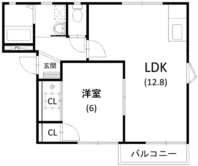 フレグランスラミA 間取り図