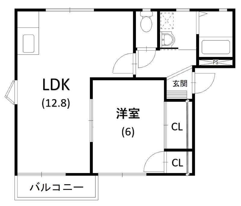フレグランスラミA 間取り図