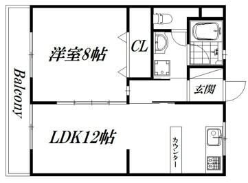 LIANGE B～リアンジュ～ 102号室 間取り