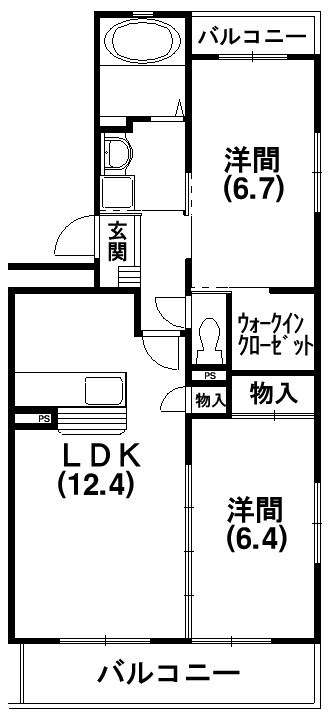 リブラ 201号室 間取り