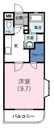 ポルト 201号室 間取り