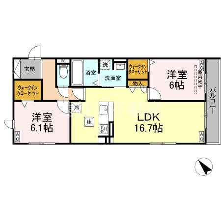 Deサーン　A棟 間取り図