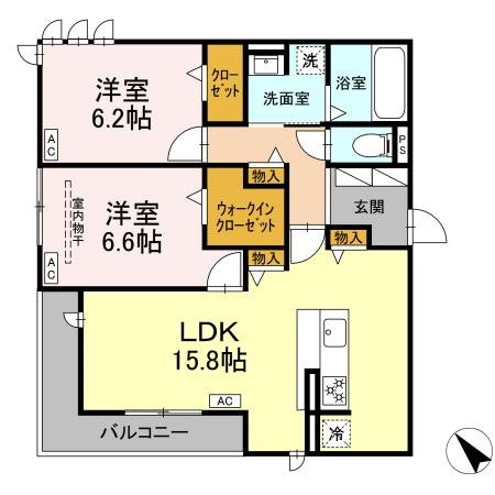 Deサーン　B棟 間取り図