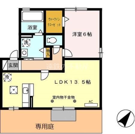 リビングタウンヴェルード D101号室 間取り