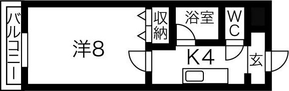 エスポワール 102号室 間取り