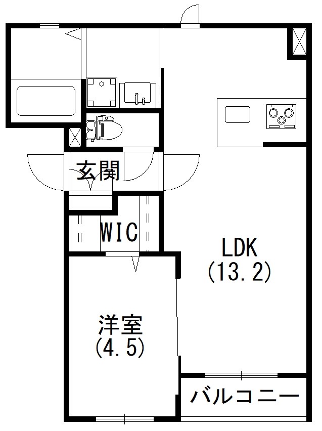 オルレアン 105号室 間取り