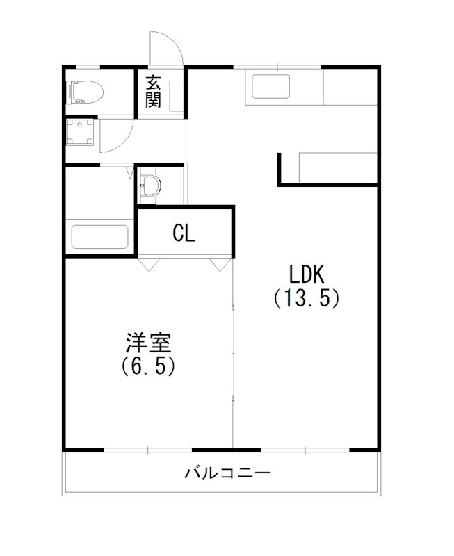 クリスタル・アイ 201号室 間取り