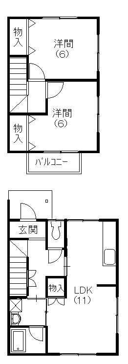 シャグジヴィラ  C1号室 間取り