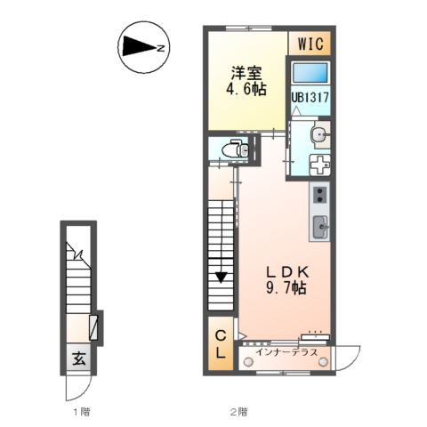 ユニヴァリーⅡ原島町（仮） 間取り