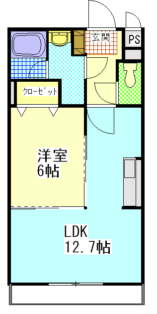 Ｓｋｙ 106号室 間取り