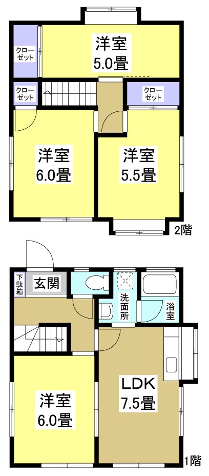 山名町貸家 間取り