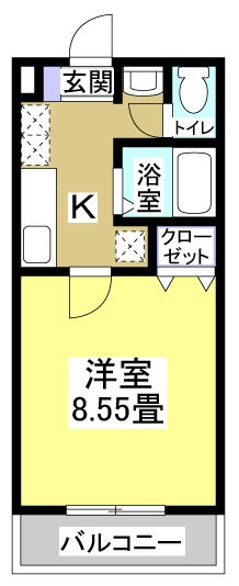 ブライトコート元浜 403号室 間取り