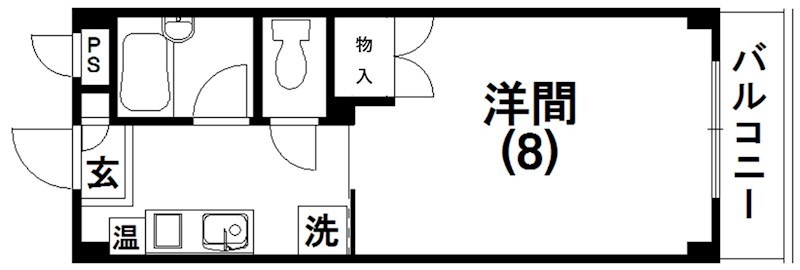 カーサアスカル 207号室 間取り