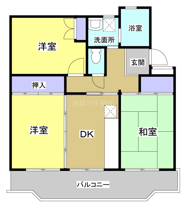 サンホーム曳馬 103号室 間取り